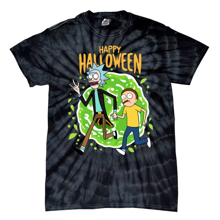 Funny Rick Halloween Tie-Dye T-Shirt