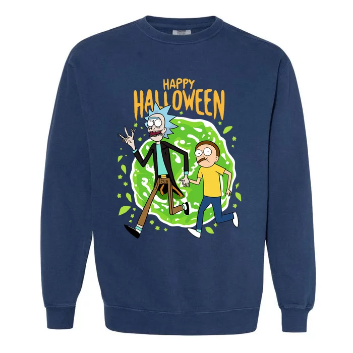 Funny Rick Halloween Garment-Dyed Sweatshirt