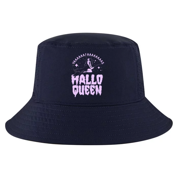 Funny Retro Halloween Yaaas Hallo Queen Witch Cool Comfort Performance Bucket Hat