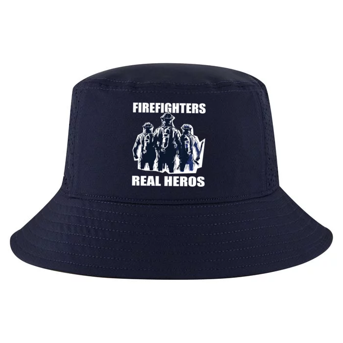 Firefighters Real Heros For Fire And Firefighter Funny Gift Cool Comfort Performance Bucket Hat