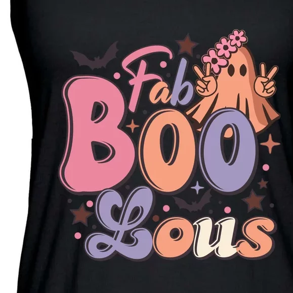 Fabulous Retro Halloween Theme Ladies Essential Flowy Tank