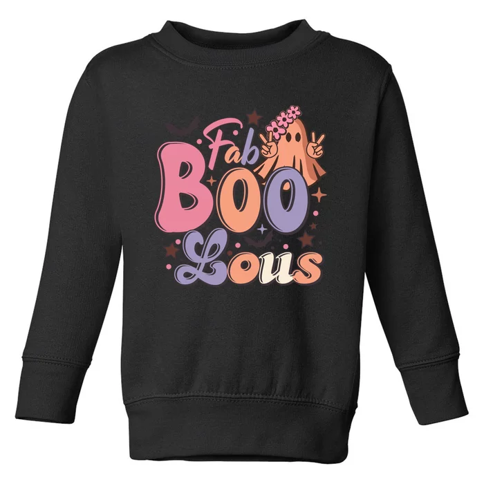 Fabulous Retro Halloween Theme Toddler Sweatshirt