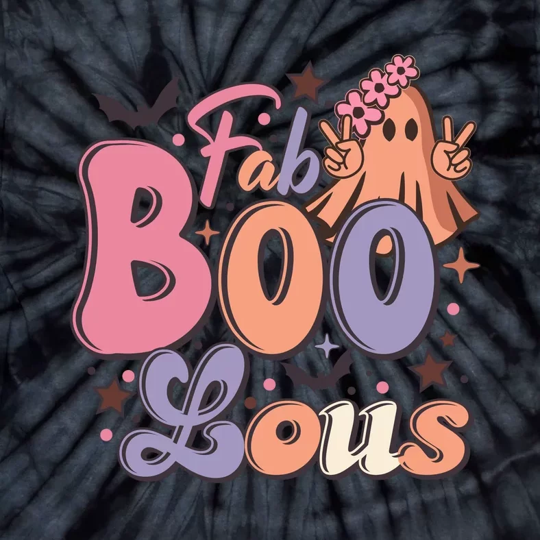 Fabulous Retro Halloween Theme Tie-Dye T-Shirt