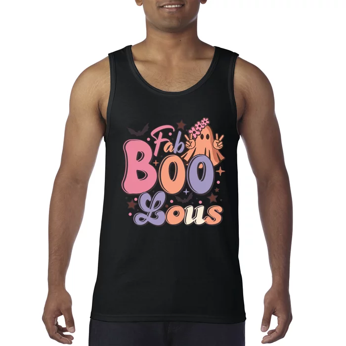 Fabulous Retro Halloween Theme Tank Top