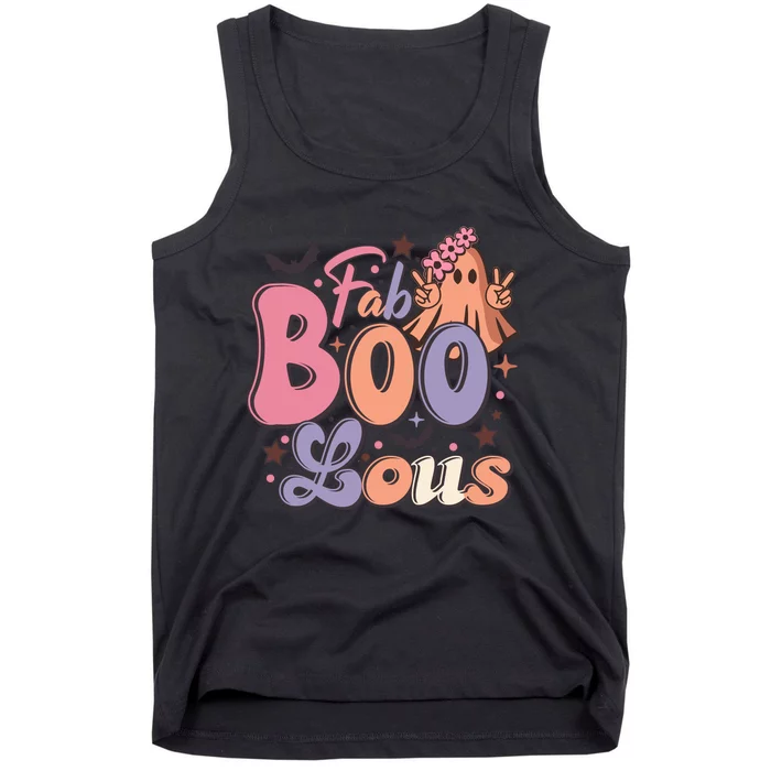 Fabulous Retro Halloween Theme Tank Top