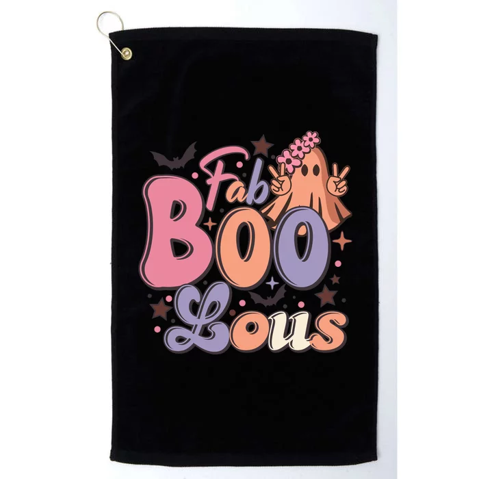 Fabulous Retro Halloween Theme Platinum Collection Golf Towel