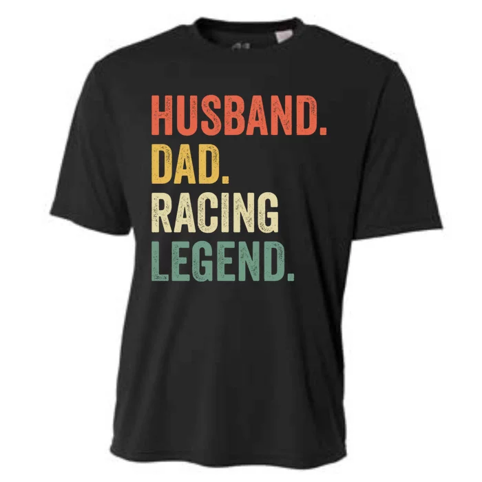 Funny Racer Husband Dad Racing Legend Vintage Meaningful Gift Cooling Performance Crew T-Shirt