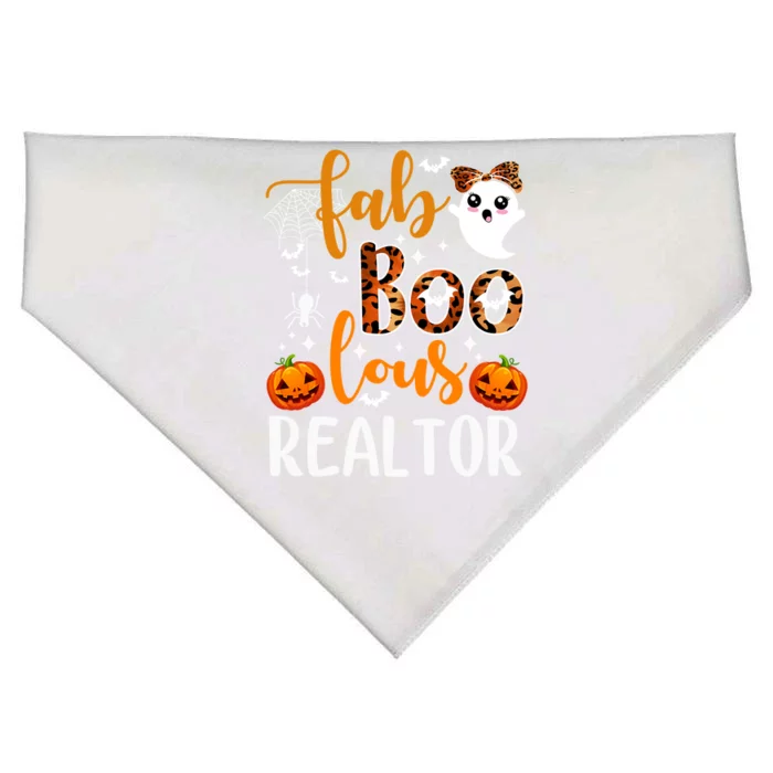 Faboolous Realtor Halloween Realtor Real Estate Agent Life Cute Gift USA-Made Doggie Bandana