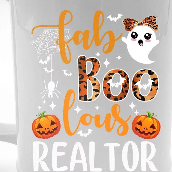 Faboolous Realtor Halloween Realtor Real Estate Agent Life Cute Gift Front & Back Beer Stein