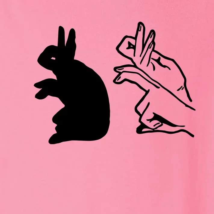 Funny Rabbit Hand Shadow Puppets Bunny Figure Pop Art Toddler Long Sleeve Shirt