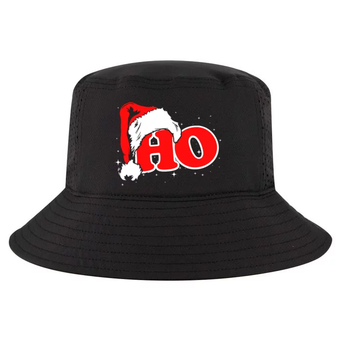 Funny, Retro, Ho, Christmas, Santa Where My Hos At, Group Cool Comfort Performance Bucket Hat