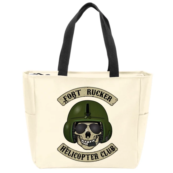 Fort Rucker Helicopter Club Zip Tote Bag