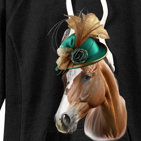 Funny Race Horse Gift Ridin' Derby Funny Gift Women's Fleece Hoodie