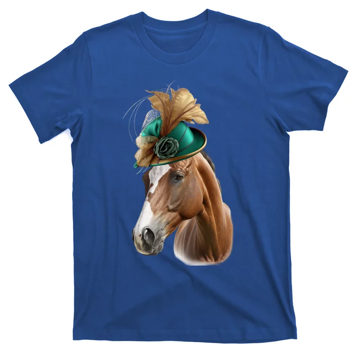 Funny Race Horse Gift Ridin' Derby Funny Gift T-Shirt