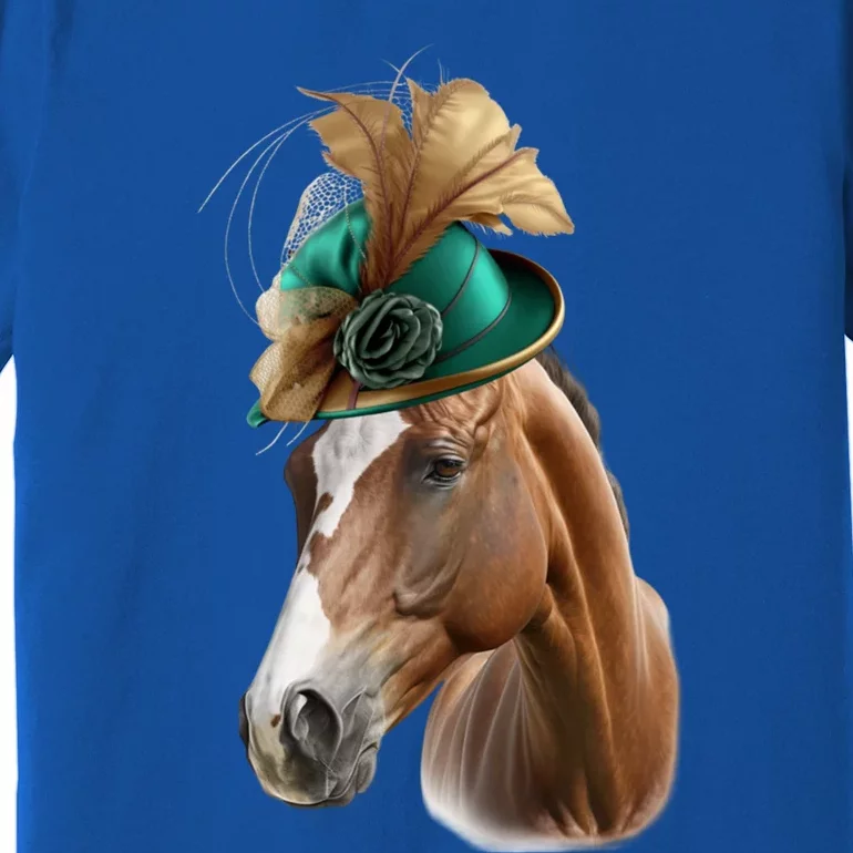 Funny Race Horse Gift Ridin' Derby Funny Gift Premium T-Shirt