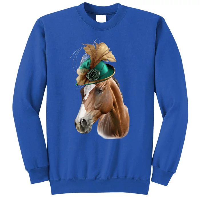 Funny Race Horse Gift Ridin' Derby Funny Gift Tall Sweatshirt