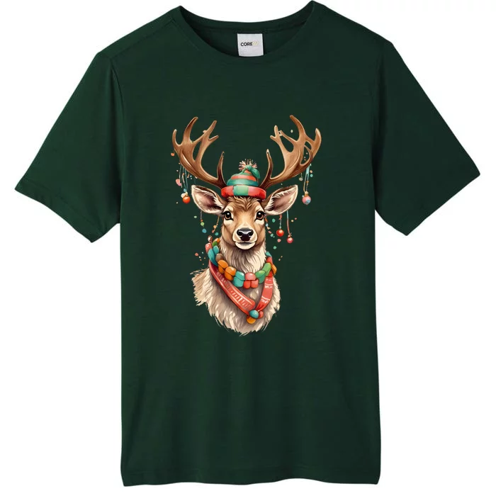 Festive Reindeer Holiday ChromaSoft Performance T-Shirt