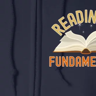 Funny Reading Is Fundamental Reading Book Lovers Full Zip Hoodie