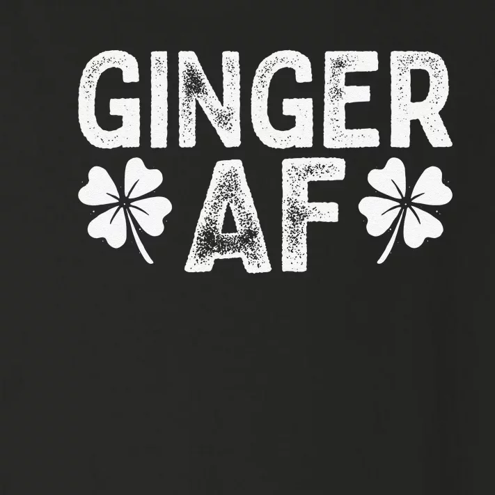 Funny Redhead Irish Ginger AF St Patricks Day Drinking Women Toddler Long Sleeve Shirt