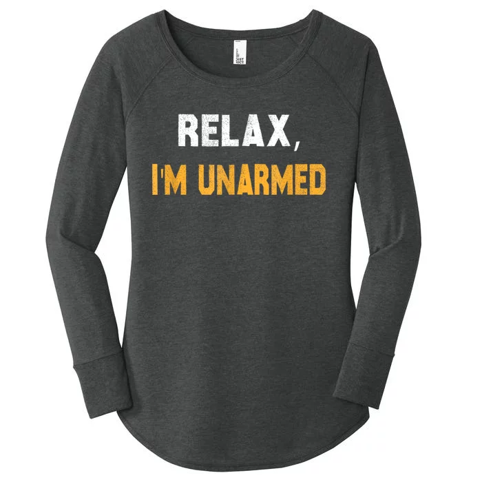 Funny Relax I’M Unarmed Hand Amputee Women's Perfect Tri Tunic Long Sleeve Shirt