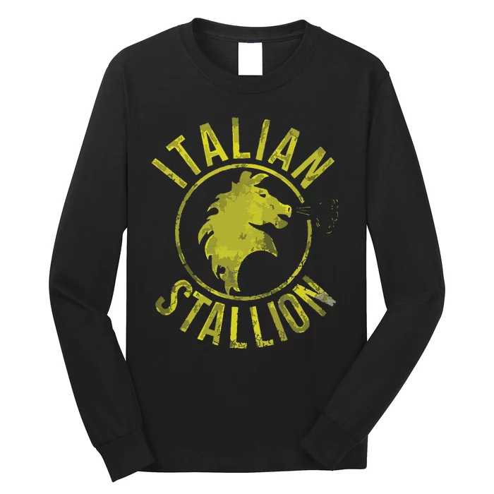 Funny Rocky Italian Stallion Horse Long Sleeve Shirt