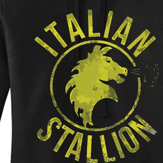 Funny Rocky Italian Stallion Horse Women's Pullover Hoodie