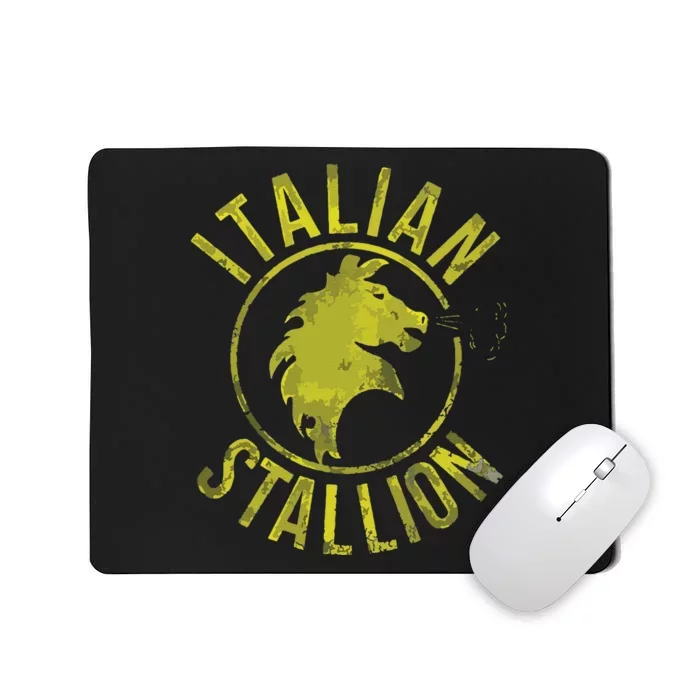 Funny Rocky Italian Stallion Horse Mousepad