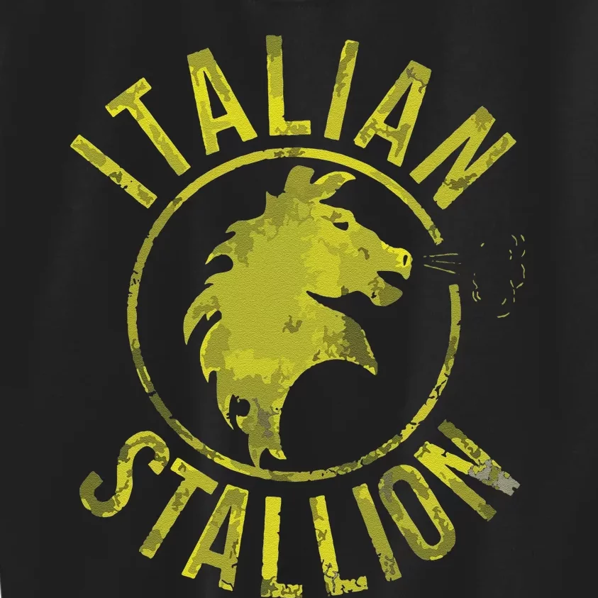 Funny Rocky Italian Stallion Horse Kids Sweatshirt