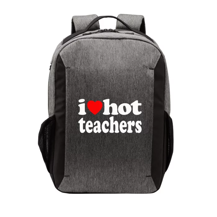 Funny Retro I Love Hot Teachers Vintage I Heart Hot Teacher Vector Backpack