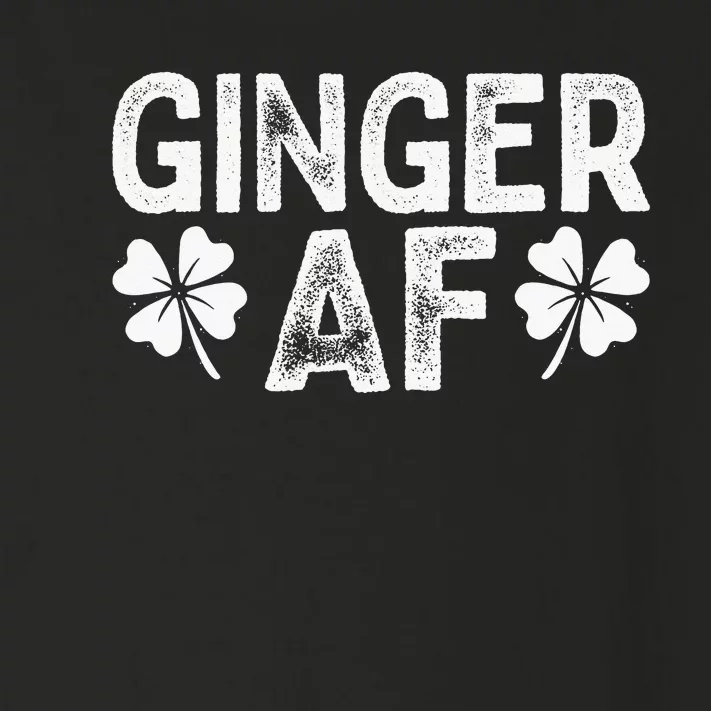 Funny Redhead Irish Ginger AF St Patricks Day Drinking Toddler Long Sleeve Shirt