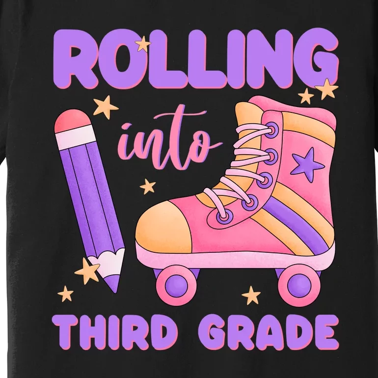 Funny Rolling Into 3rd Grade Premium T-Shirt