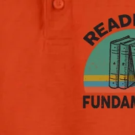 Funny Reading Is Fundatal For Teacher Nerdy Book Lover Gift Dry Zone Grid Performance Polo