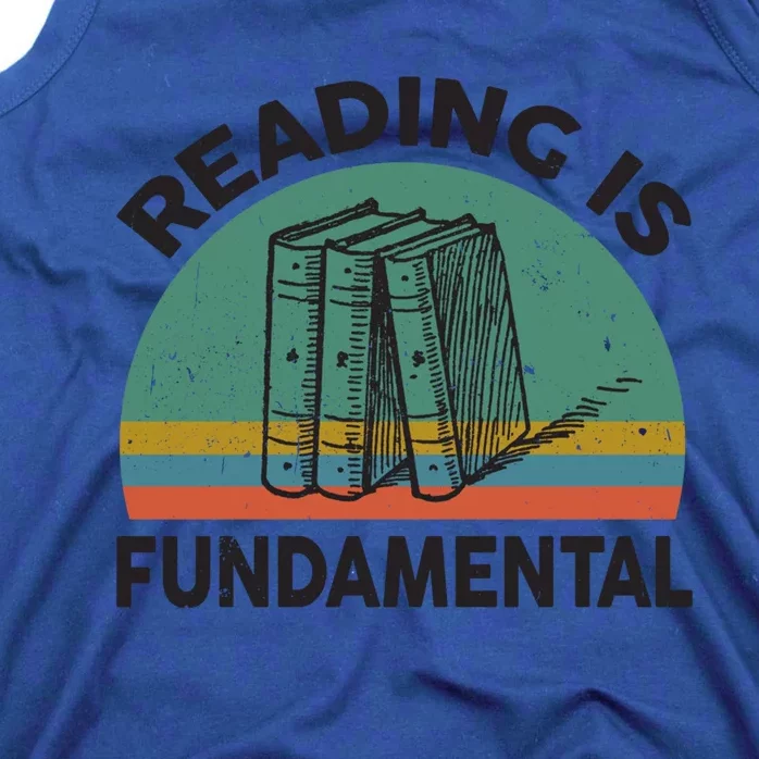 Funny Reading Is Fundatal For Teacher Nerdy Book Lover Gift Tank Top