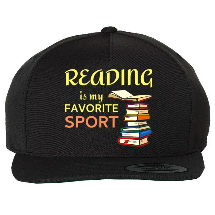 Funny Reading Is My Favorite Sport For Book Lovers Wool Snapback Cap