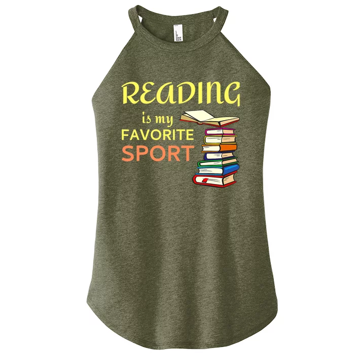 Funny Reading Is My Favorite Sport For Book Lovers Women’s Perfect Tri Rocker Tank