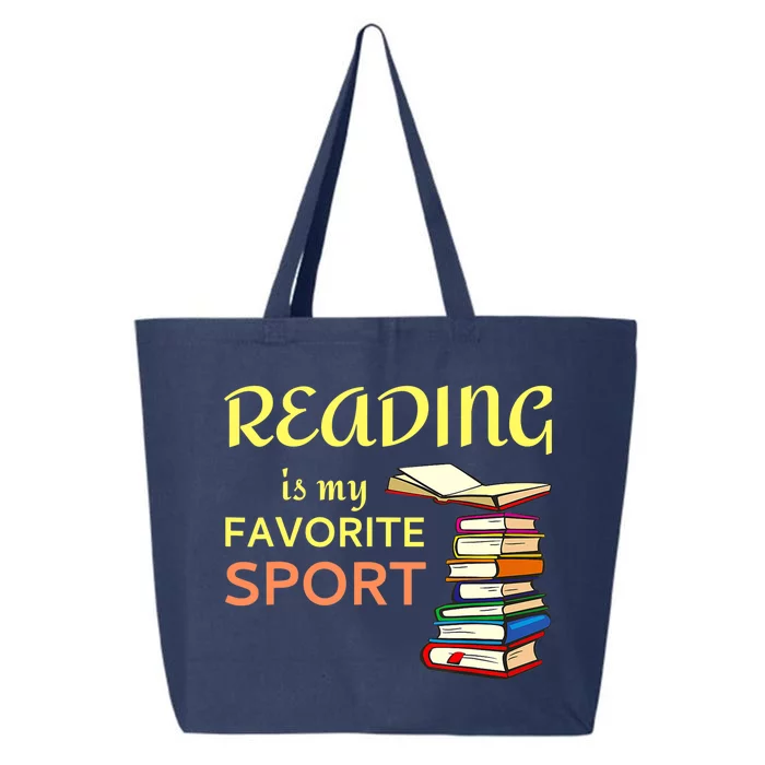 Funny Reading Is My Favorite Sport For Book Lovers 25L Jumbo Tote