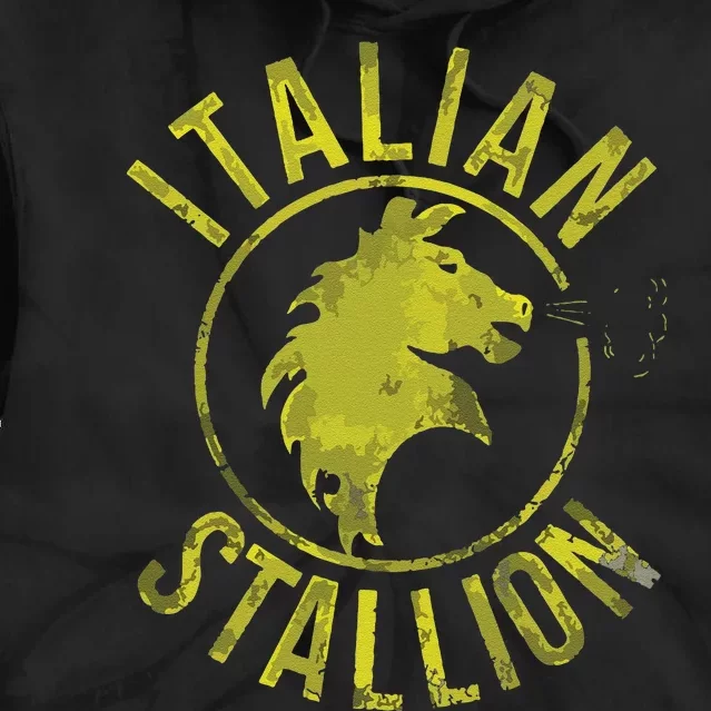 Funny Rocky Italian Stallion Horse Tie Dye Hoodie