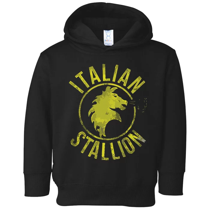 Funny Rocky Italian Stallion Horse Toddler Hoodie