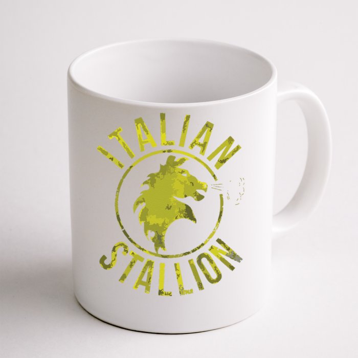 Funny Rocky Italian Stallion Horse Front & Back Coffee Mug