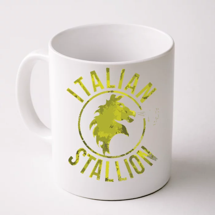 Funny Rocky Italian Stallion Horse Front & Back Coffee Mug