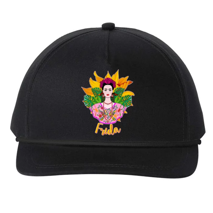 Frida Kahlo Snapback Five-Panel Rope Hat