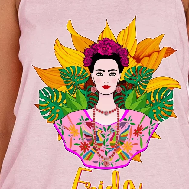 Frida Kahlo Women's Knotted Racerback Tank