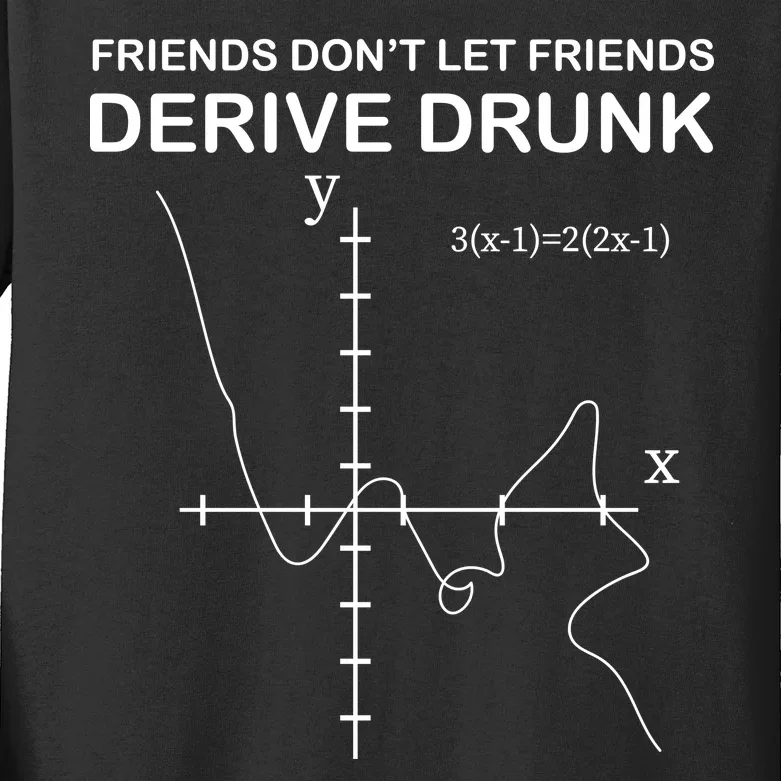 Friends Don't Let Friends Derive Drunk Kids Long Sleeve Shirt