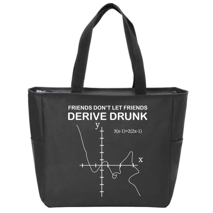 Friends Don't Let Friends Derive Drunk Zip Tote Bag