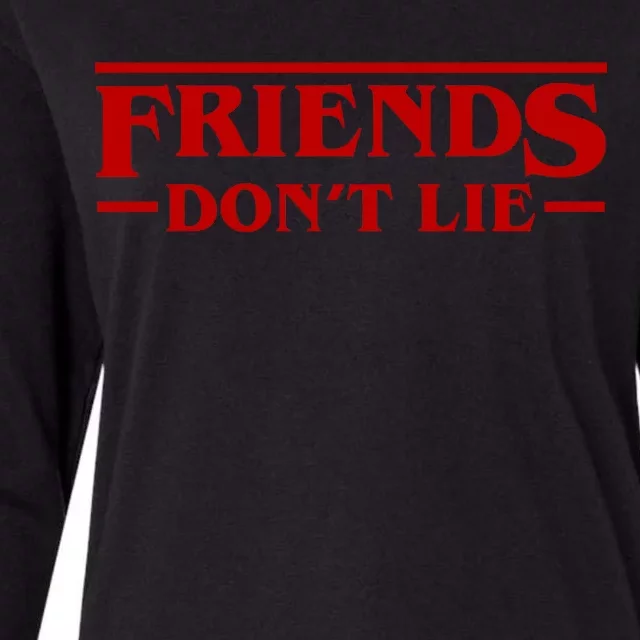 Friends Dont Lie Womens Cotton Relaxed Long Sleeve T-Shirt