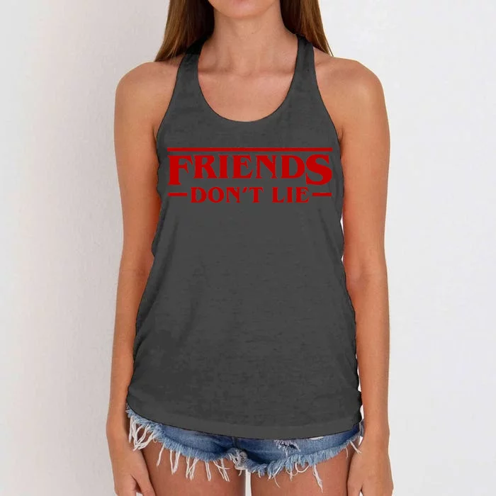 Friends Dont Lie Women's Knotted Racerback Tank