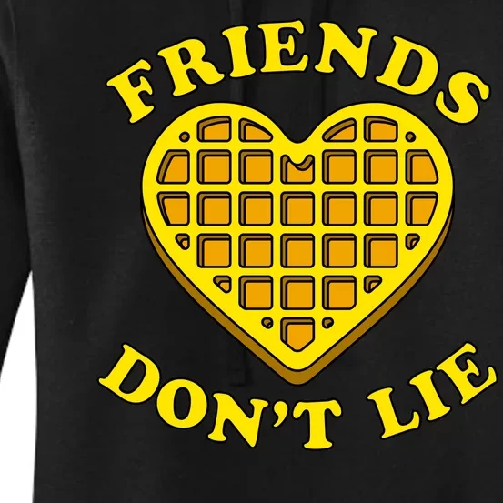 Friends Dont Lie Waffle Heart Women's Pullover Hoodie