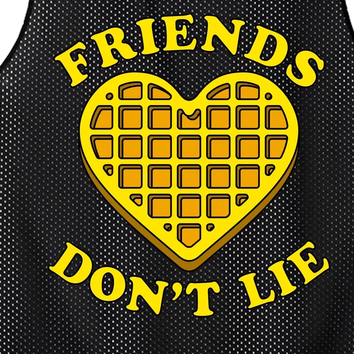 Friends Dont Lie Waffle Heart Mesh Reversible Basketball Jersey Tank