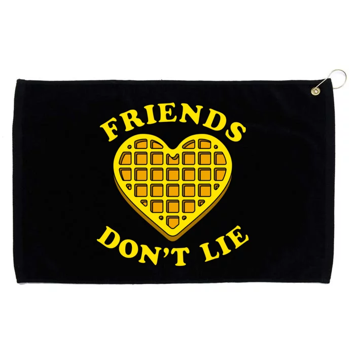 Friends Dont Lie Waffle Heart Grommeted Golf Towel