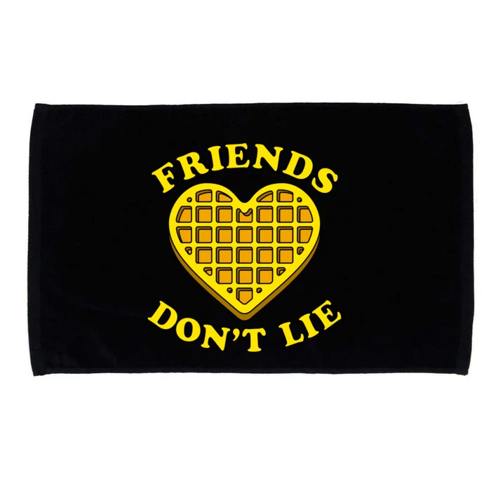 Friends Dont Lie Waffle Heart Microfiber Hand Towel